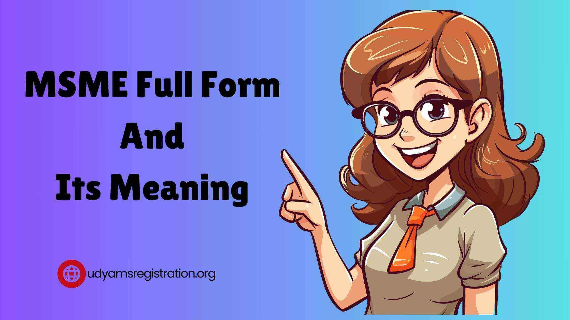 MSME Full Form And Its Meaning