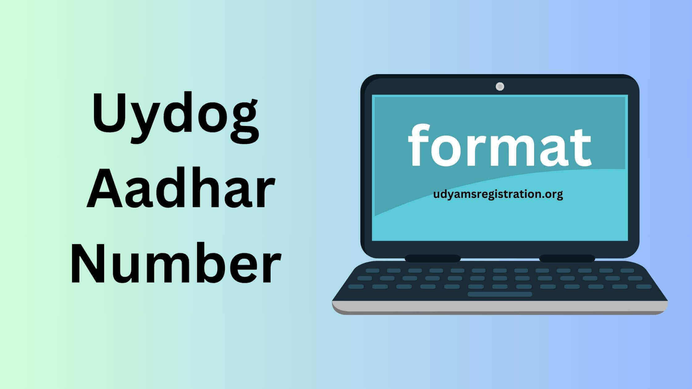 Udyog Aadhar Number Format