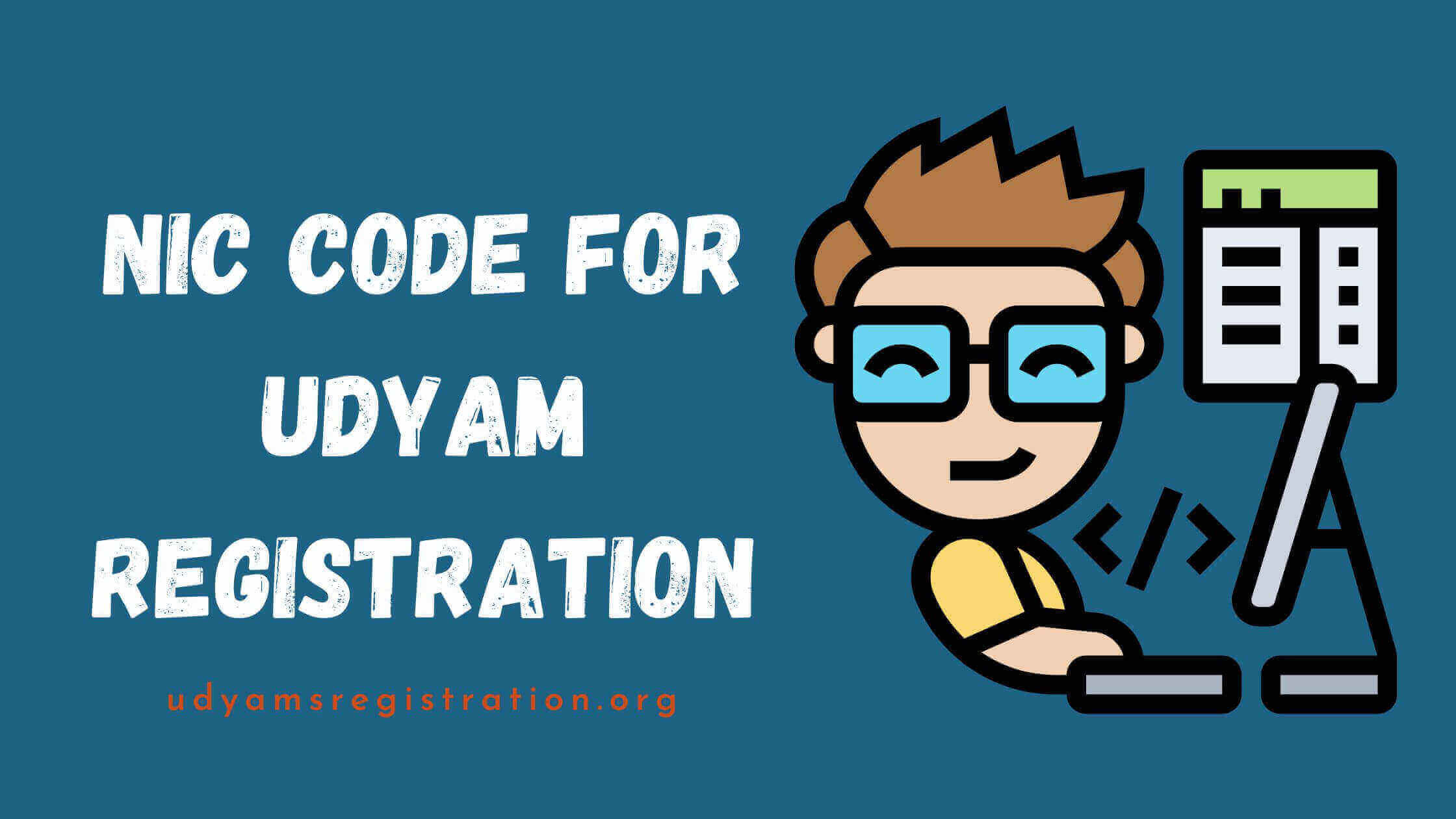 NIC CODE for Udyam Registration